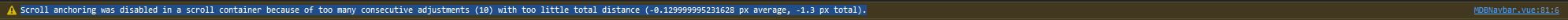 warning as shown in firefox